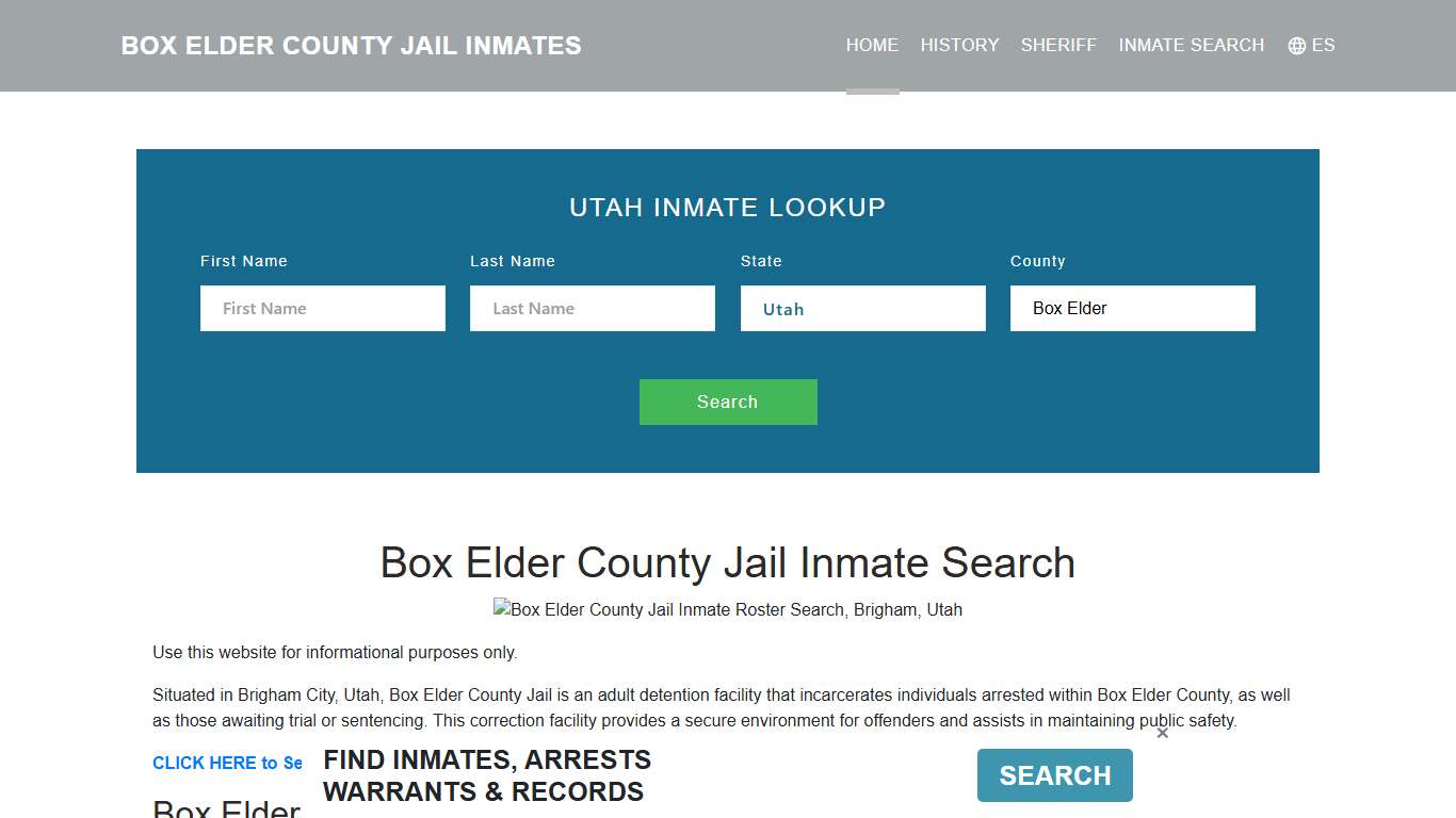 Box Elder County Jail Inmate Roster Lookup, Brigham, UT